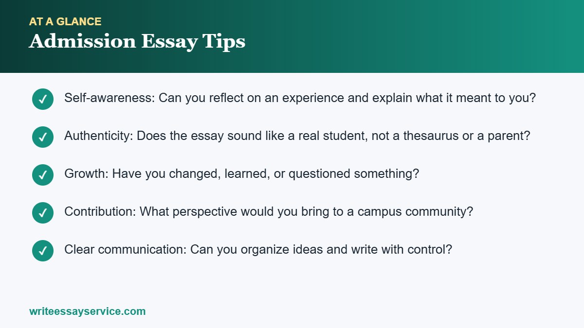 Key points: Admission Essay Tips: How to Write a College Application Essay That Stands Out