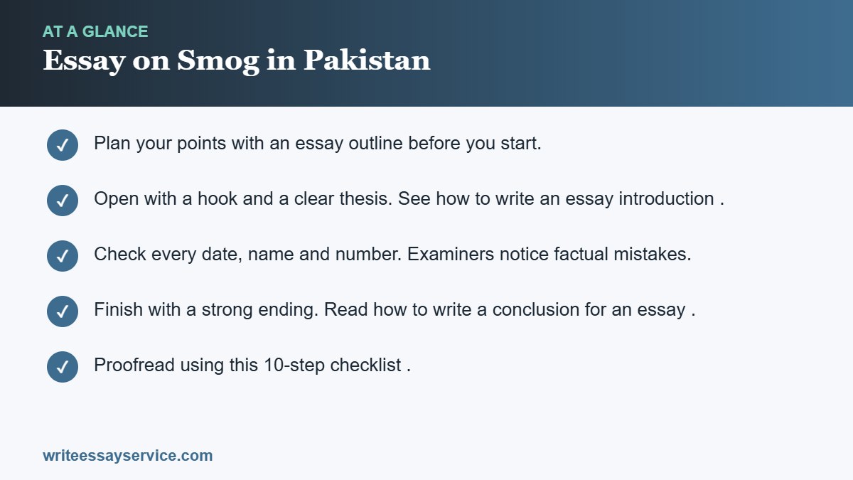 Key points: Essay on Smog in Pakistan: Causes, Effects and Solutions